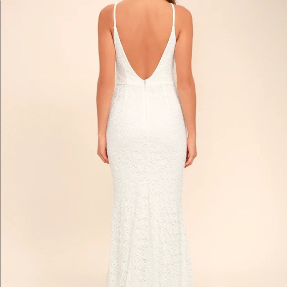 Lulus | Dresses | Lulus Ephemeral Allure Ivory Lace Maxi Dress | Poshmark